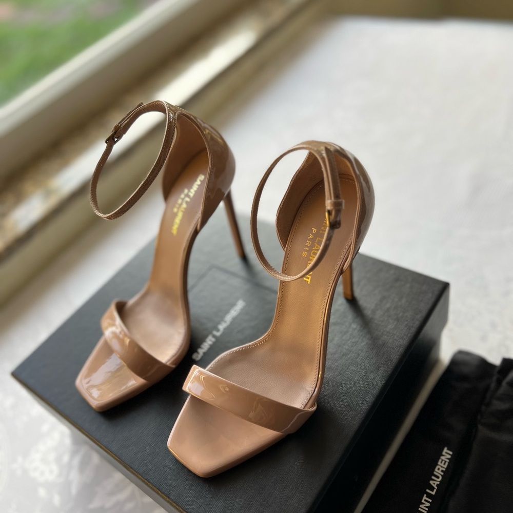 Saint Laurent Beige Women's Heels - Picture 2 of 16